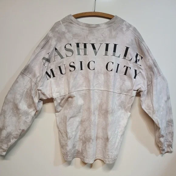 Spirit Jersey Men's XLARGE Nashville Music City Shirt Oversize Long Sleeve Y2K - Picture 1 of 8